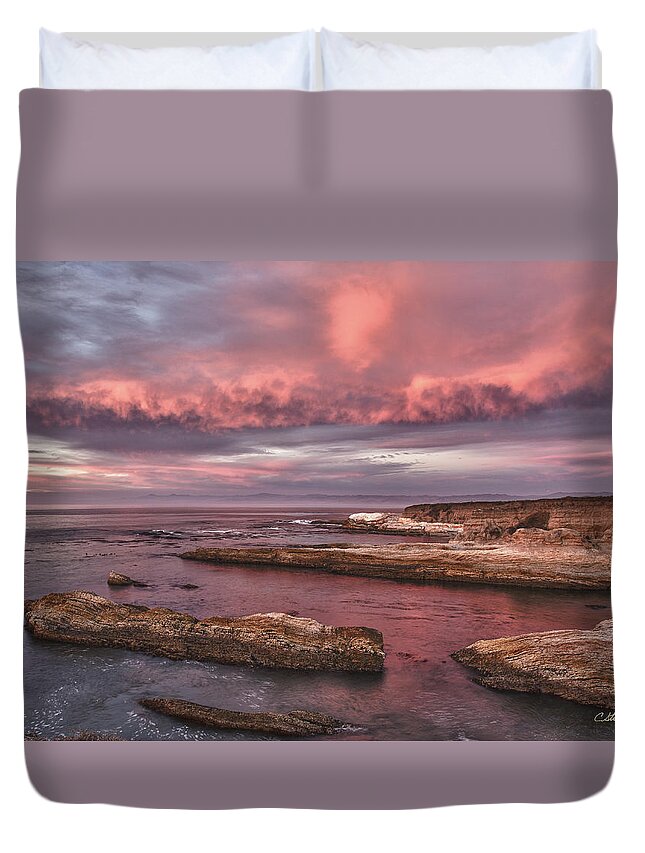 California Duvet Cover featuring the photograph Rhapsody in Pink by Cheryl Strahl