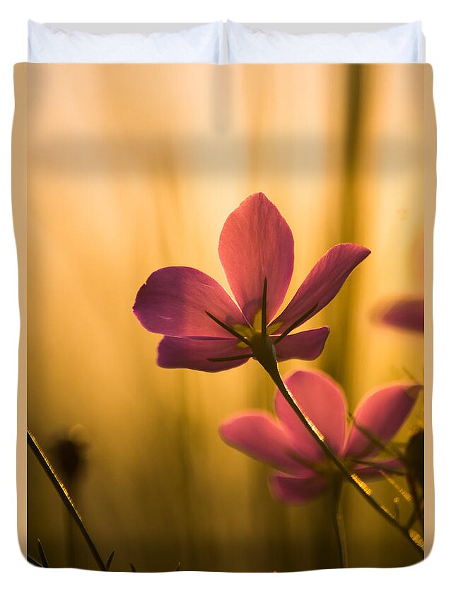 Flower Duvet Cover featuring the photograph Rich Beauty by Parker Cunningham