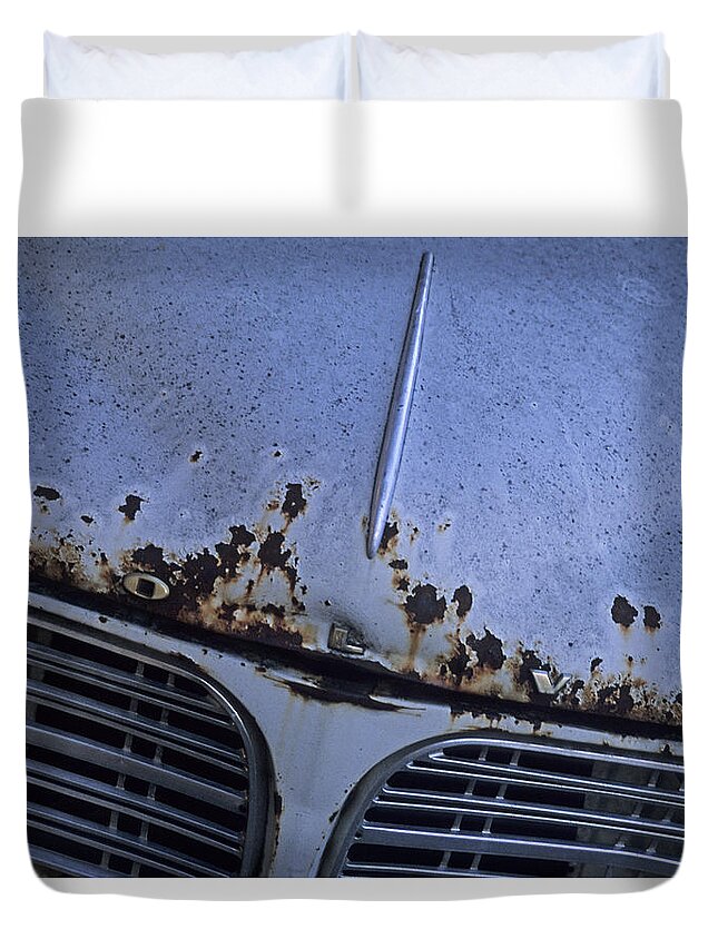 Volvo Duvet Cover featuring the photograph R I P by Doug Davidson