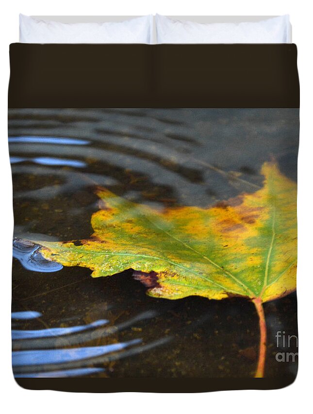 Rain Duvet Cover featuring the photograph Rippling by Dan Holm