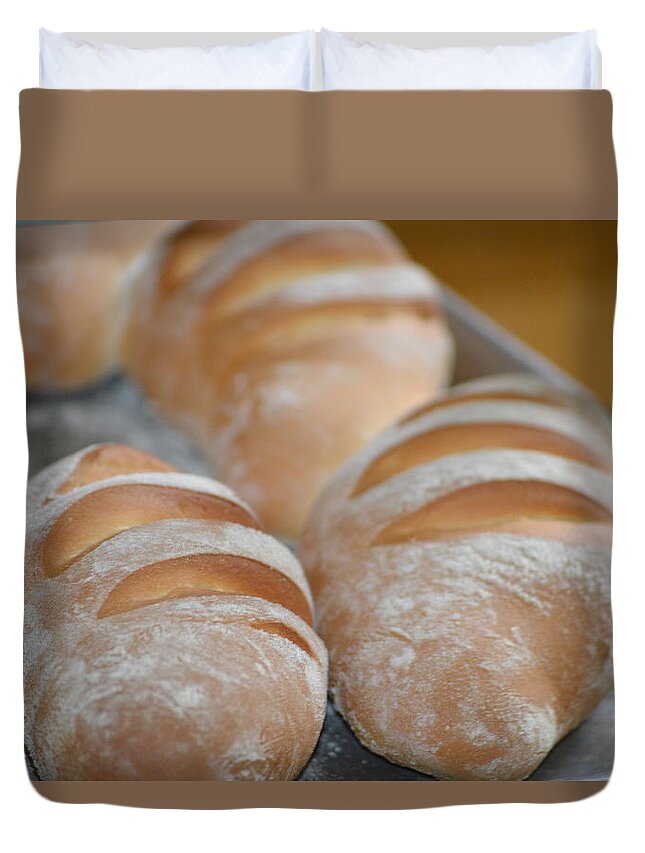Buns Duvet Cover featuring the photograph Our Daily Bread by Bill Hamilton