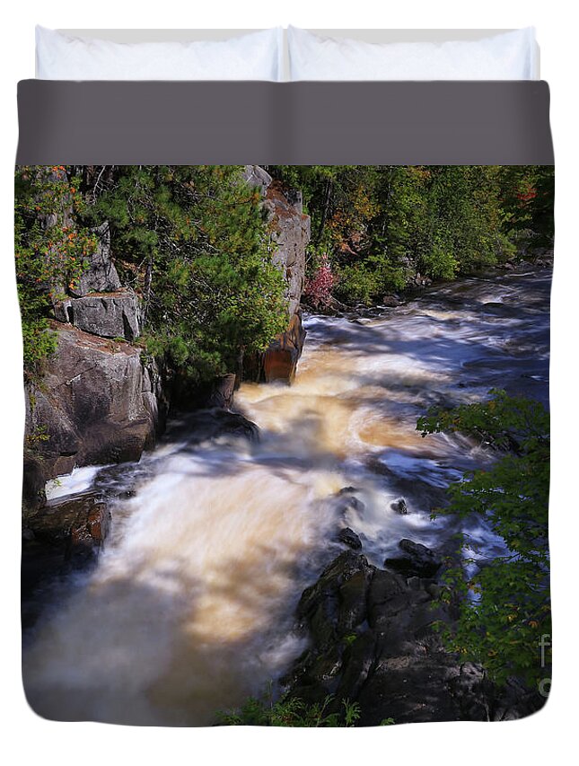 River Bliss Duvet Cover featuring the photograph River Bliss by Rachel Cohen