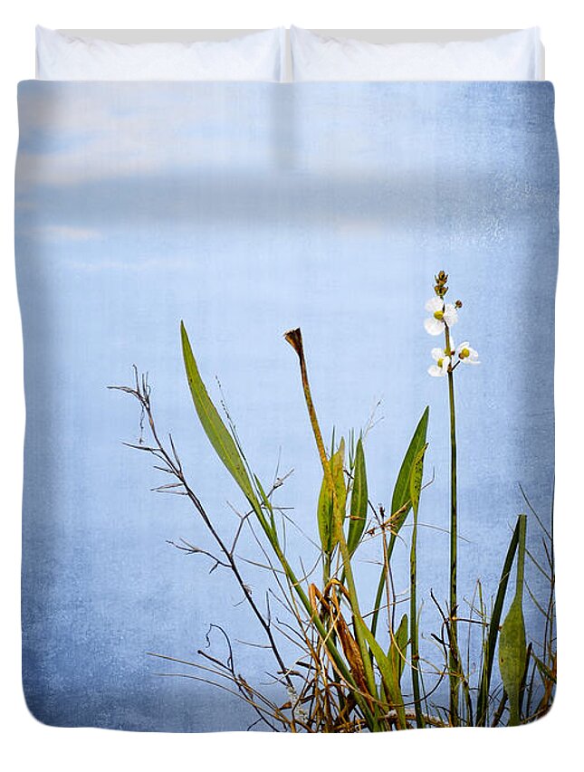 Wildflower Duvet Cover featuring the photograph Riverbank Beauty by Carolyn Marshall