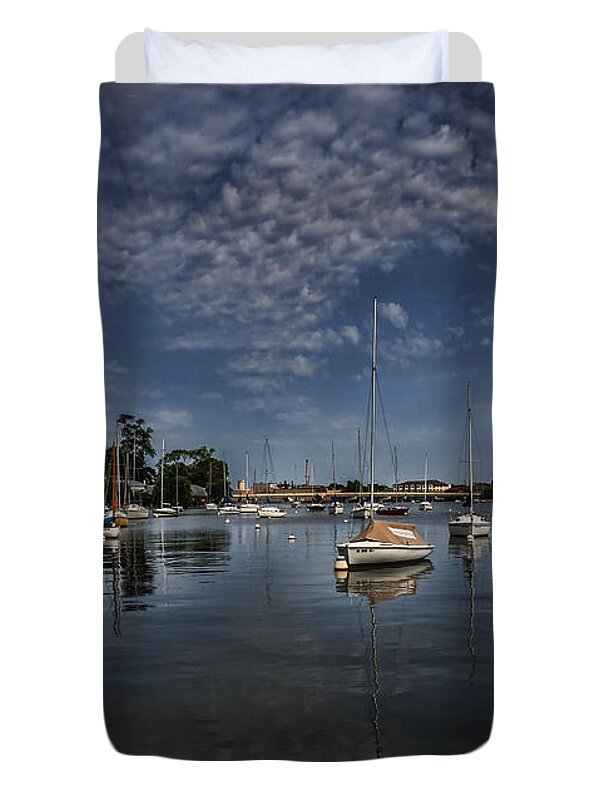 Riverside Park Duvet Cover featuring the photograph Riverside Park 2014-1 by Thomas Young