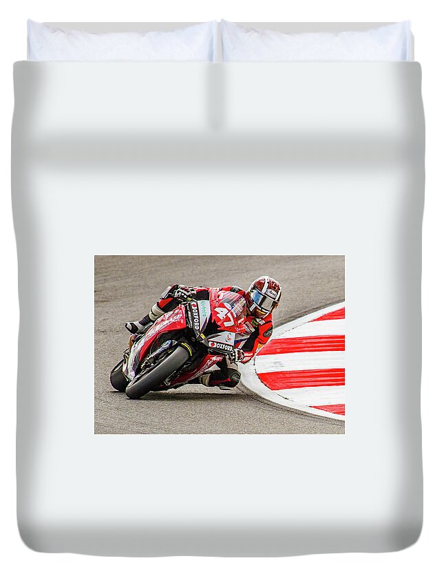 Bsb Duvet Cover featuring the photograph Road Racer - Number 47 by Ed James