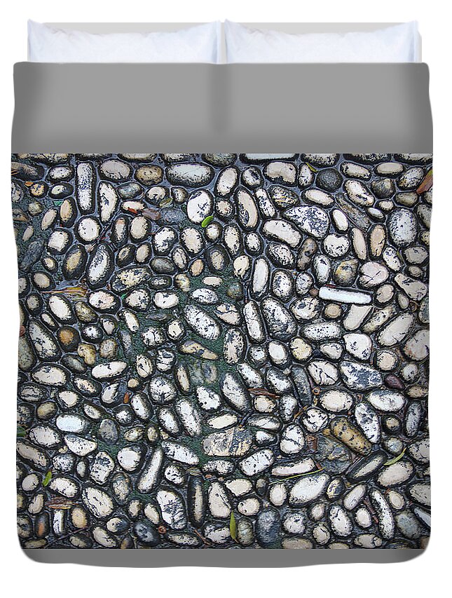 Photography Duvet Cover featuring the photograph Rocky Beach 2 by Nicola Nobile