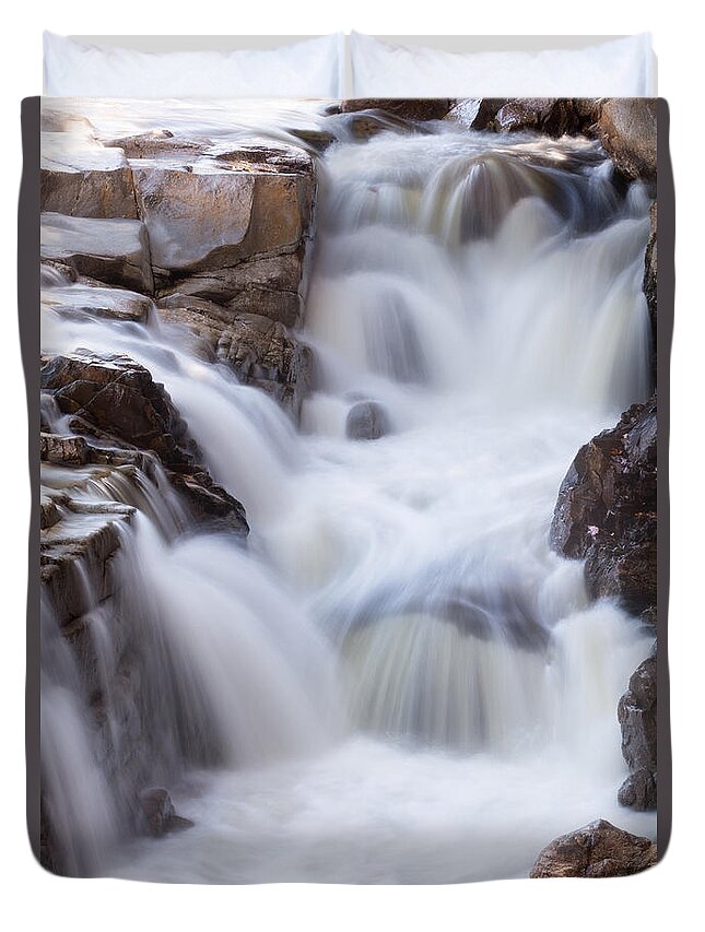 Rocky Gorge Nh Duvet Cover featuring the photograph Rocky Gorge Falls by Michael Hubley