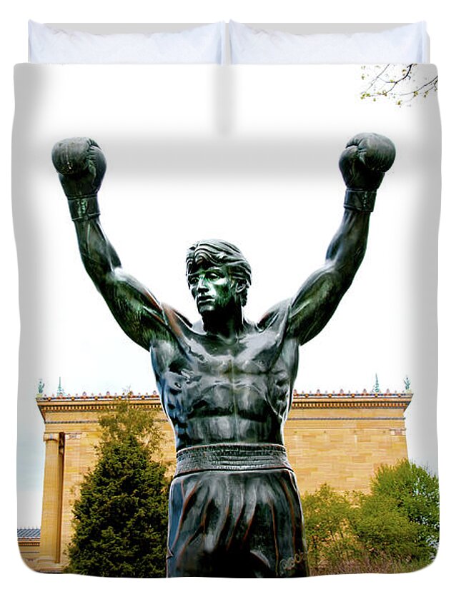 Flags Duvet Cover featuring the photograph Rocky I by Greg Fortier