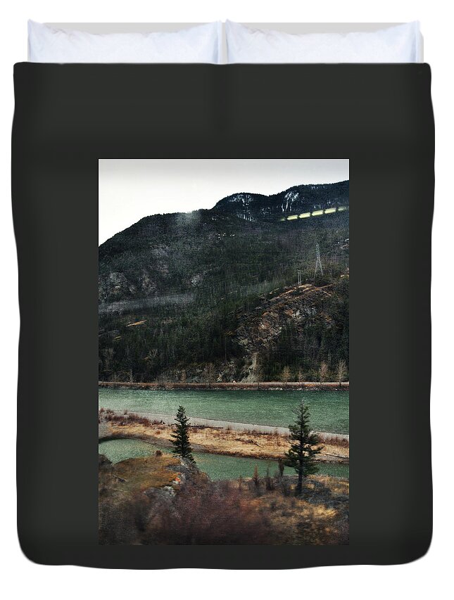 Montana Duvet Cover featuring the photograph Rocky Mountain Foothills Montana by Kyle Hanson