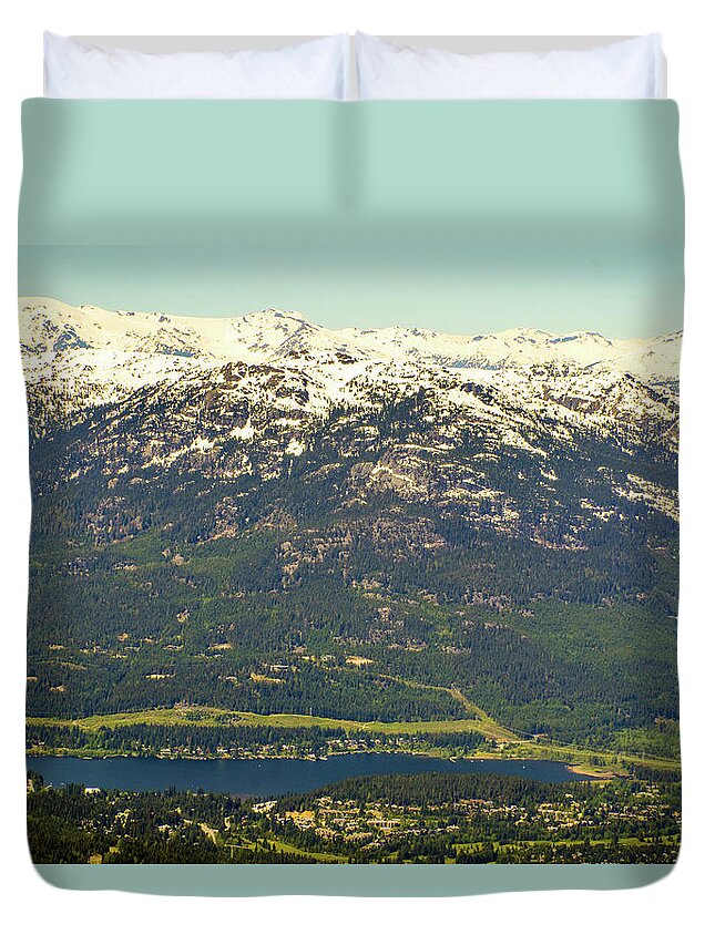 Vancouver Duvet Cover featuring the photograph Rocky mountains by Aparna Tandon
