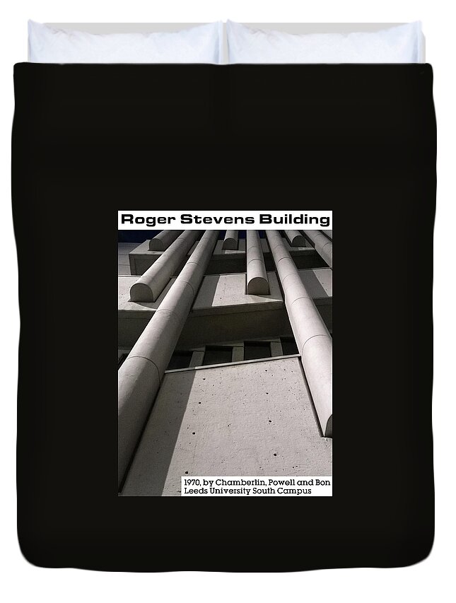 Leeds Duvet Cover featuring the photograph Roger Stevens Building by Kakkaratchi