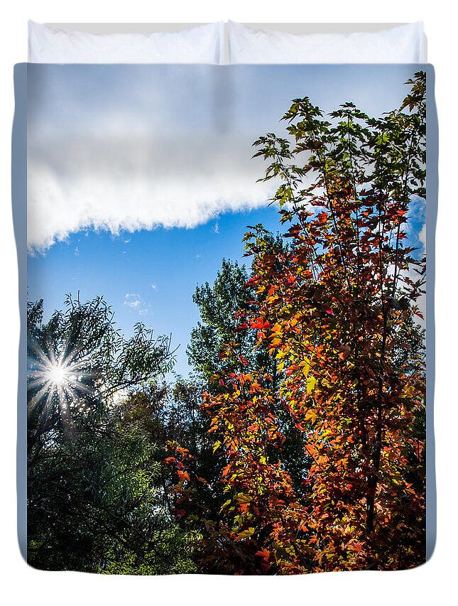 Rogue Valley Duvet Cover featuring the photograph Rogue Valley Autumn Afternoon by Mick Anderson