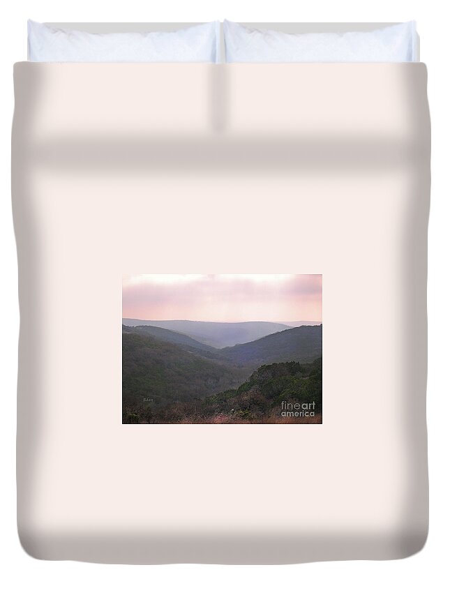 Hill Country Duvet Cover featuring the photograph Rolling Hill Country by Felipe Adan Lerma