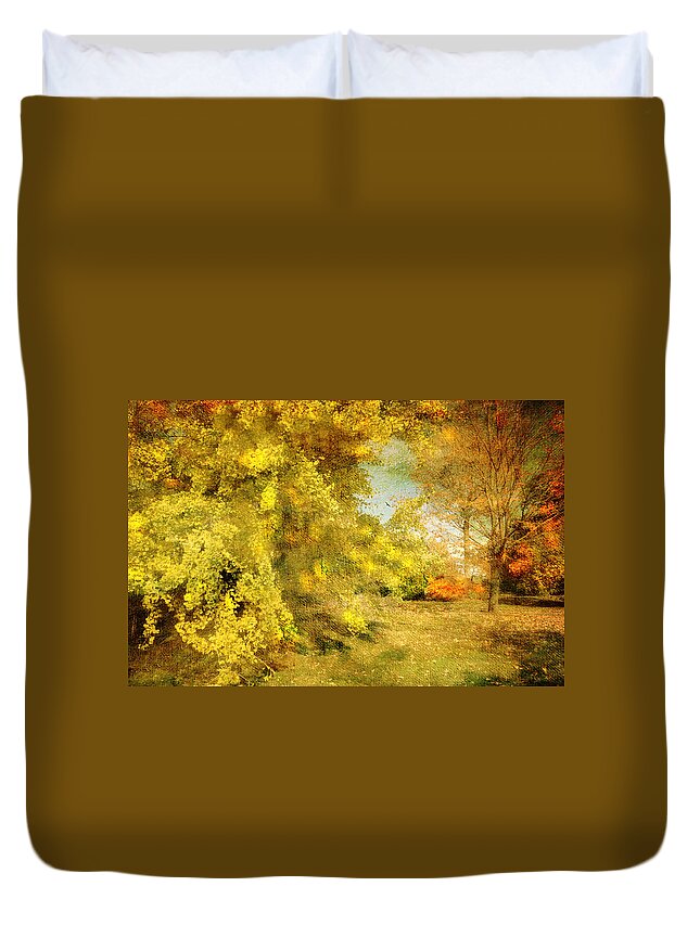 Garden Duvet Cover featuring the photograph Romance Impressionism by Diana Angstadt