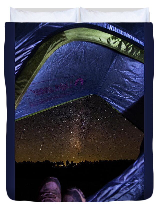 Travel Duvet Cover featuring the photograph Room with a View by Eilish Palmer