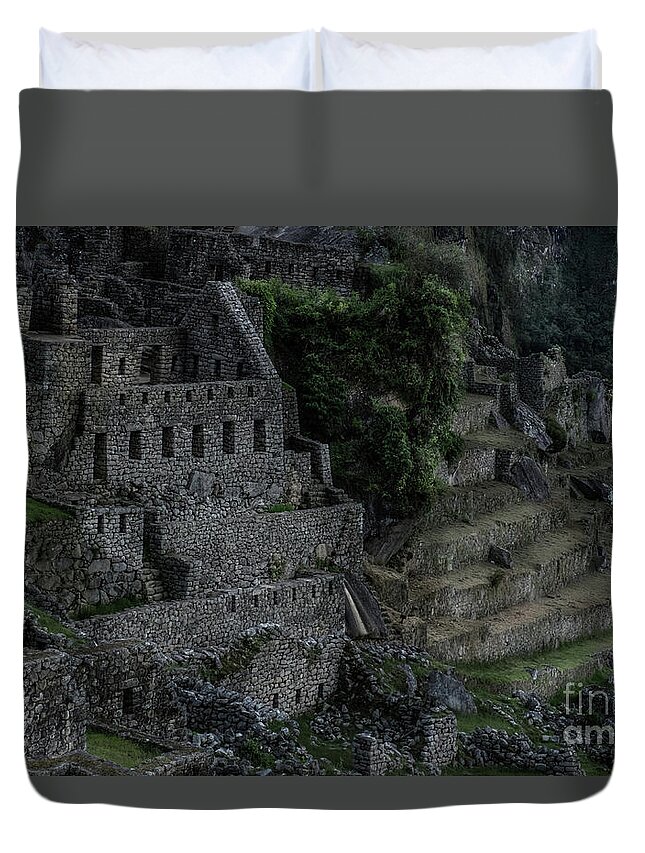 Rooms To Let Inca Style Duvet Cover featuring the digital art Rooms to Let Inca Style by William Fields