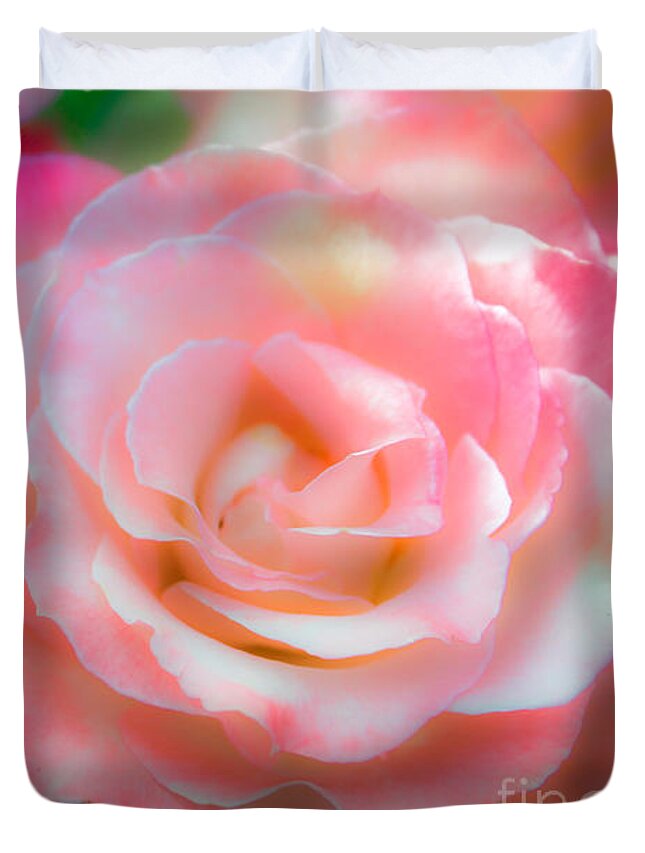 Roses Duvet Cover featuring the photograph Rose by Toni Somes