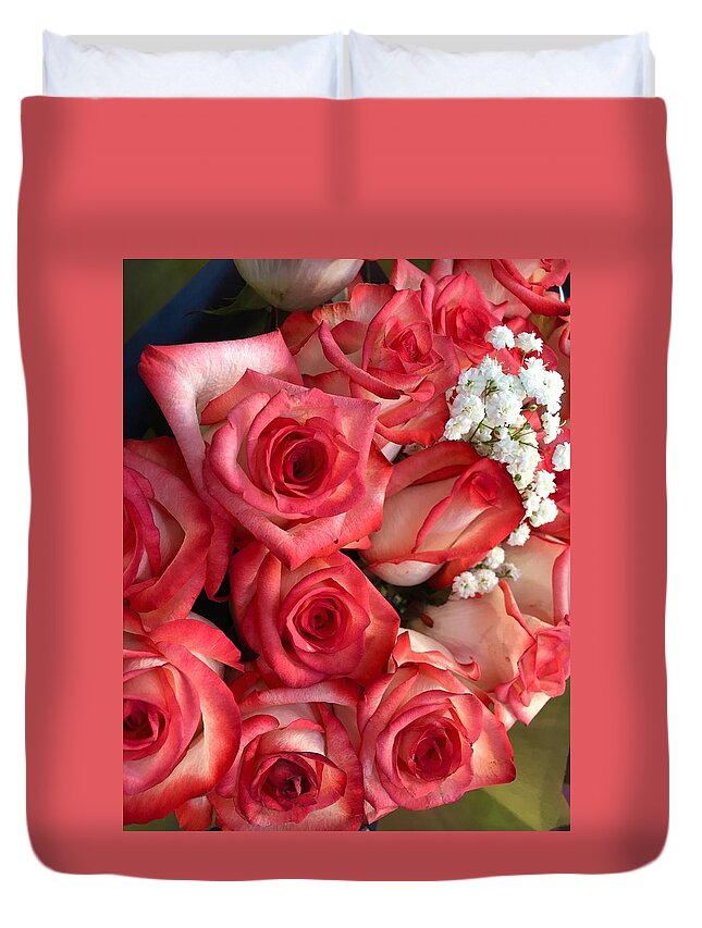 Roses Duvet Cover featuring the photograph Roses For God by Carlos Avila