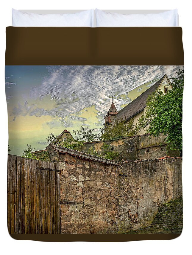 Rothenburg Duvet Cover featuring the photograph Rothenburg 15 by Will Wagner