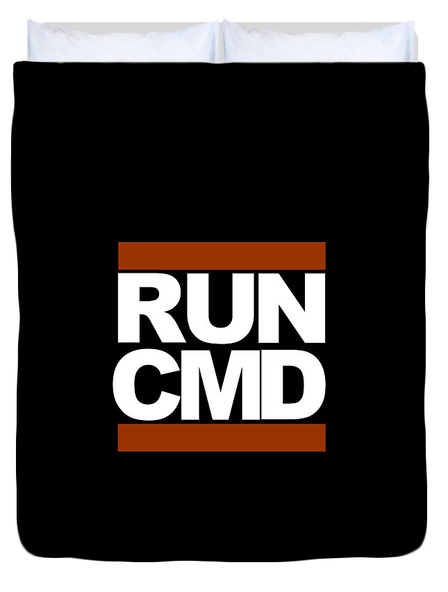 Run Command Duvet Cover featuring the photograph Run CMD by Darryl Dalton