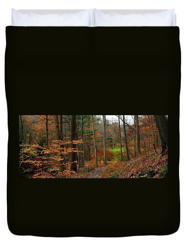Autumn Duvet Cover featuring the photograph Russet Days by Living Color Photography Lorraine Lynch