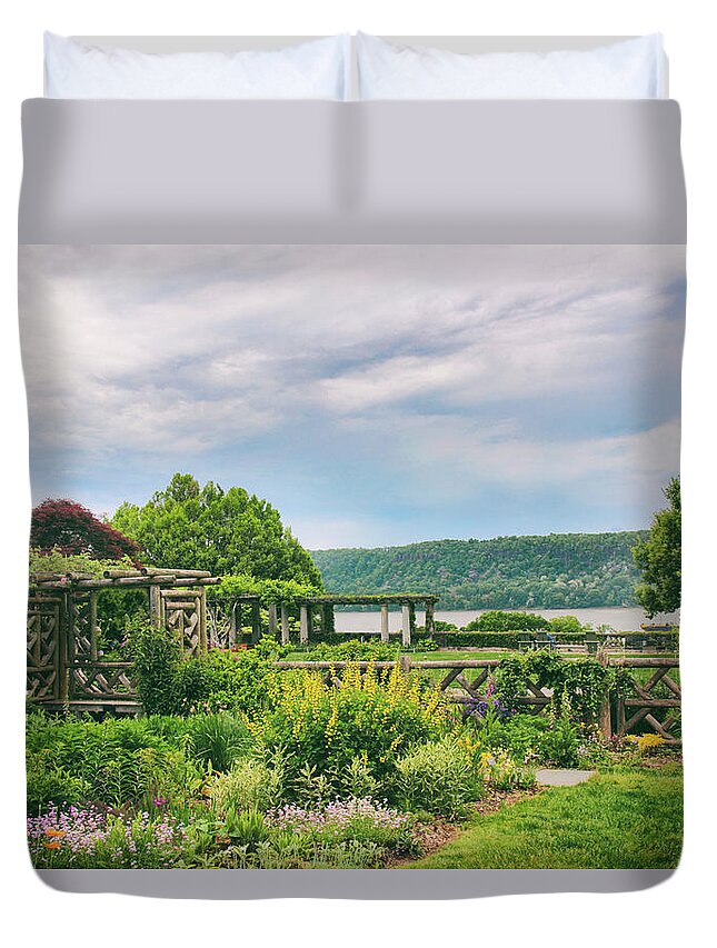 Wave Hill Duvet Cover featuring the photograph Rustic Garden by Jessica Jenney