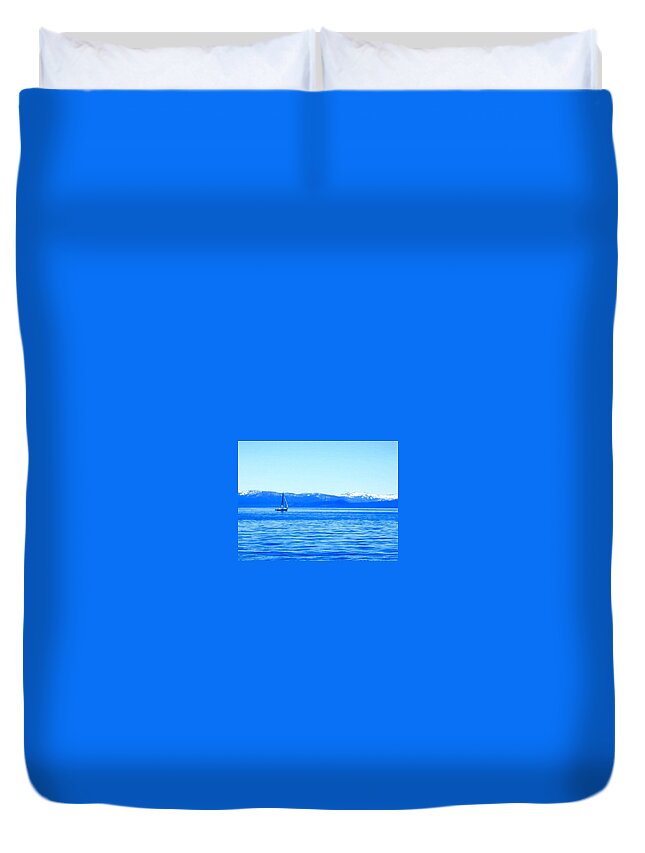 Boat Duvet Cover featuring the photograph Sailing by Shane Allen