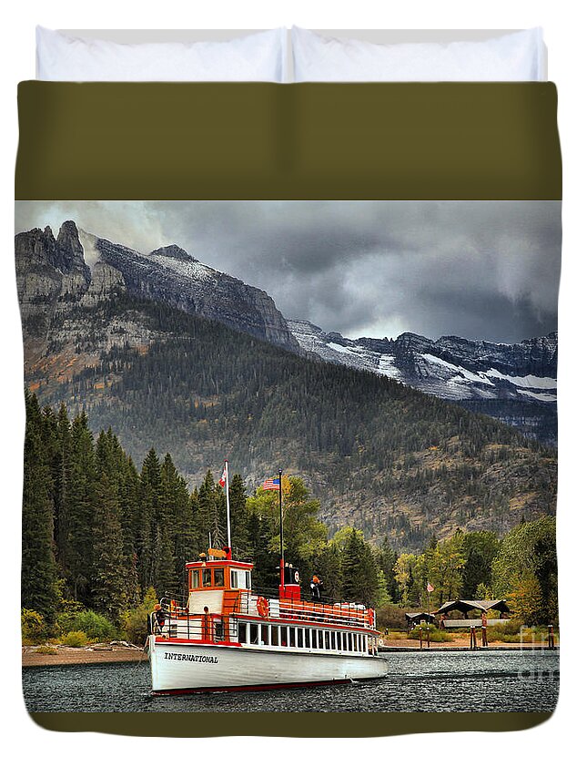 Goat Haunt Duvet Cover featuring the photograph Sailing To Goat Haunt by Adam Jewell