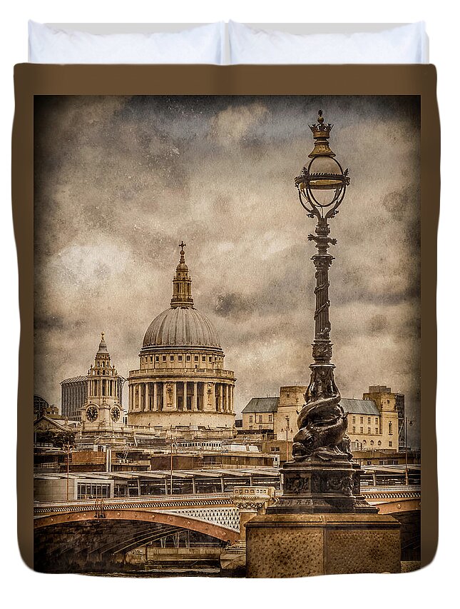 England Duvet Cover featuring the photograph London, England - Saint Paul's by Mark Forte