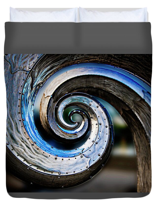Junk Duvet Cover featuring the photograph Salmon Waves 2 by Pelo Blanco Photo
