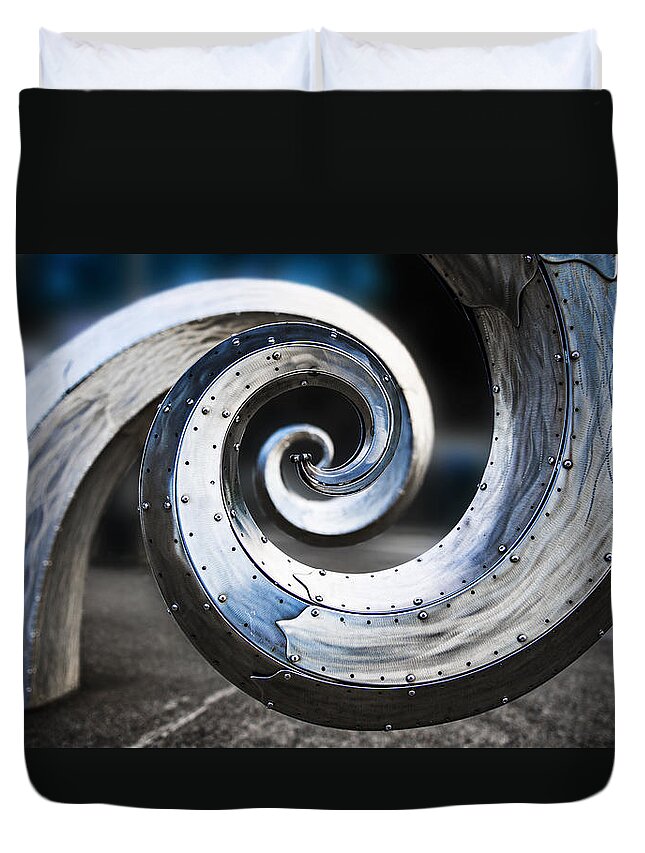 Junk Duvet Cover featuring the photograph Salmon Waves by Pelo Blanco Photo