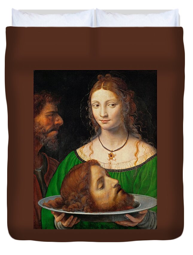 Salome with the head of Saint John the Baptist Duvet Cover by Bernardino  Luini - Augusta Stylianou - Website
