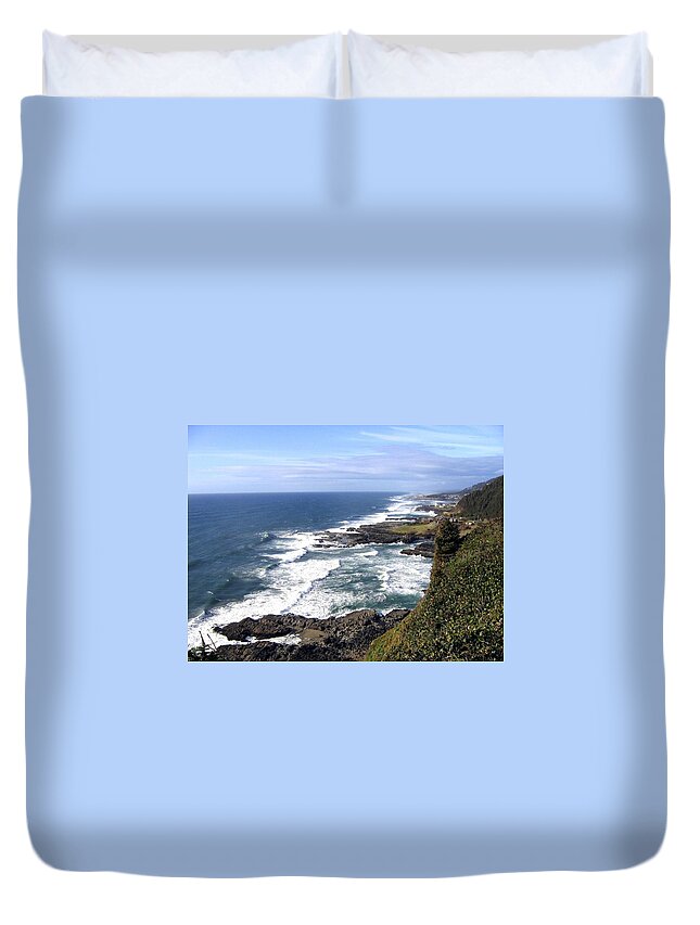 Sand And Sea Duvet Cover featuring the photograph Sand And Sea 2 by Will Borden