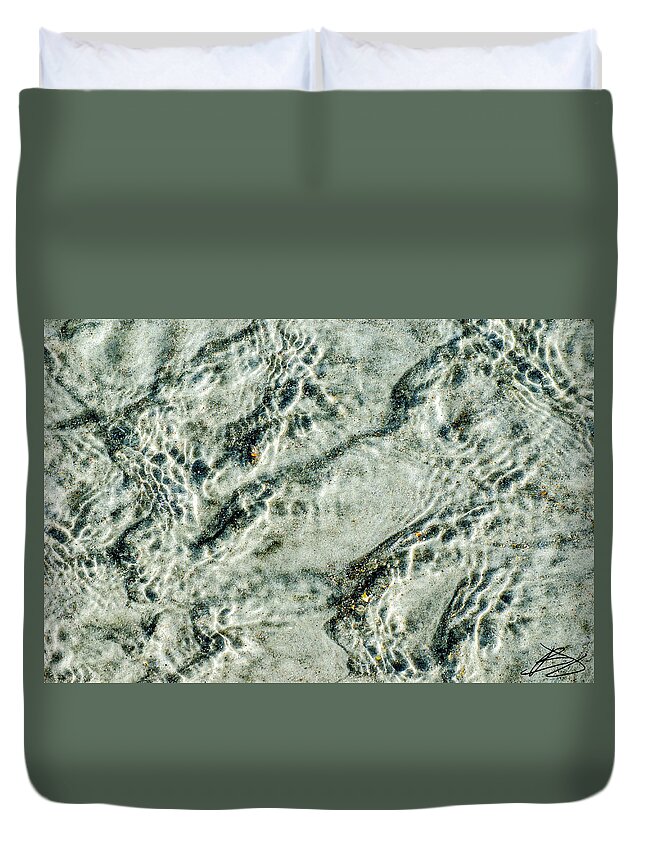 Digital Photograph Duvet Cover featuring the photograph Sand Art #2 by Bradley Dever