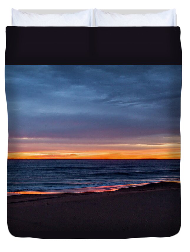 Photosbymch Duvet Cover featuring the photograph Sandbridge Sunrise by M C Hood