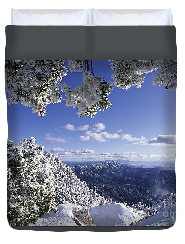 Sandia Mountain Wilderness Area Duvet Cover featuring the photograph Sandia Mountain Wilderness- New Mexico by Kevin Shields
