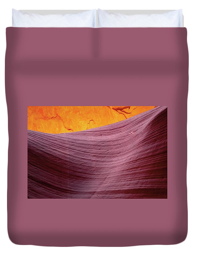 Sandstone Duvet Cover featuring the photograph Sandstone Waves - Antelope Canyon by Gregory Ballos