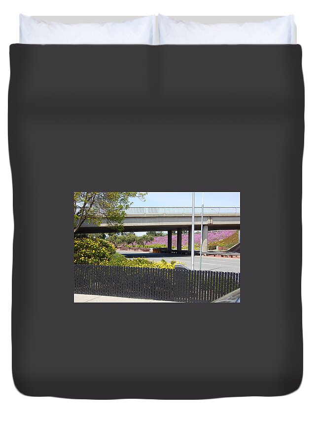 Springtime Duvet Cover featuring the photograph Santa Clara Highways by Carolyn Donnell