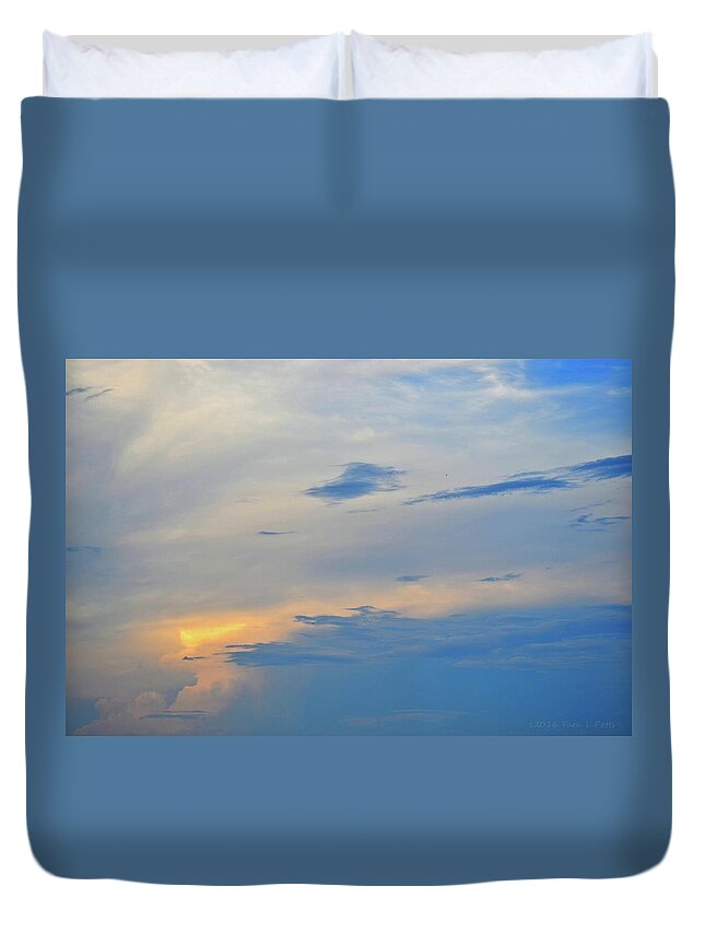 Sunset Duvet Cover featuring the photograph Savannah Sunset by Tara Potts