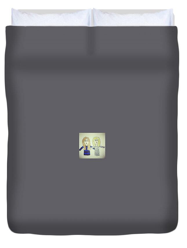  Duvet Cover featuring the photograph School days by Jay Verma