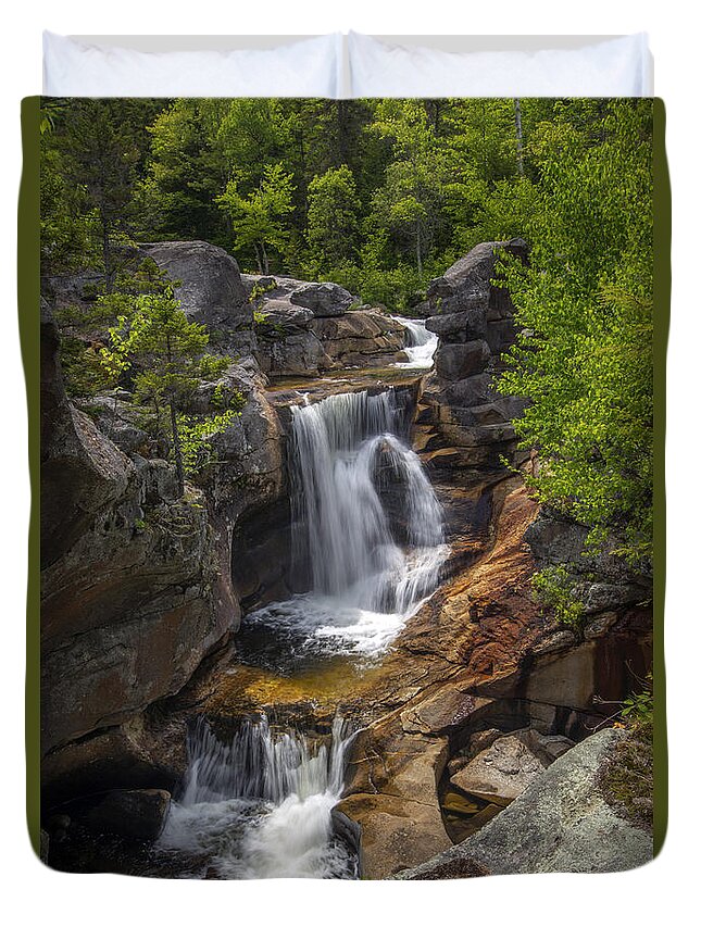 Screw Auger Falls Duvet Cover featuring the photograph Screw Auger Falls by Alana Ranney