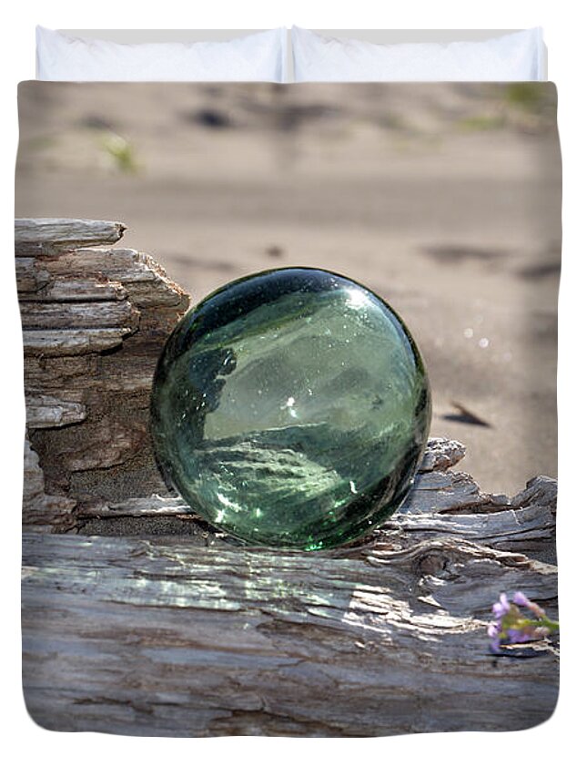 Denise Bruchman Duvet Cover featuring the photograph Sea Baubles by Denise Bruchman