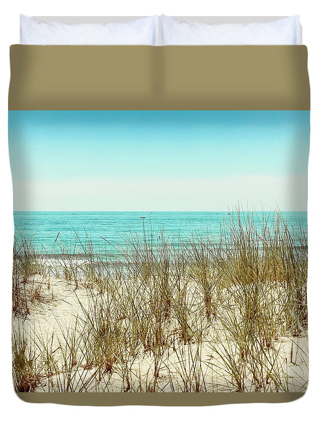 Beaches Duvet Cover featuring the photograph Sea Breeze by Colleen Kammerer