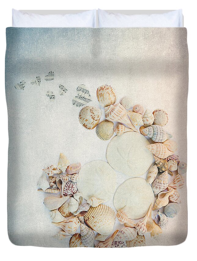 Shells Duvet Cover featuring the photograph Sea Shells 7 by Rebecca Cozart