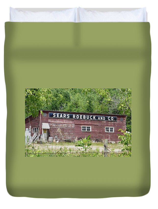 Photography Duvet Cover featuring the photograph Sears Roebuck and Co. by Kathie Chicoine