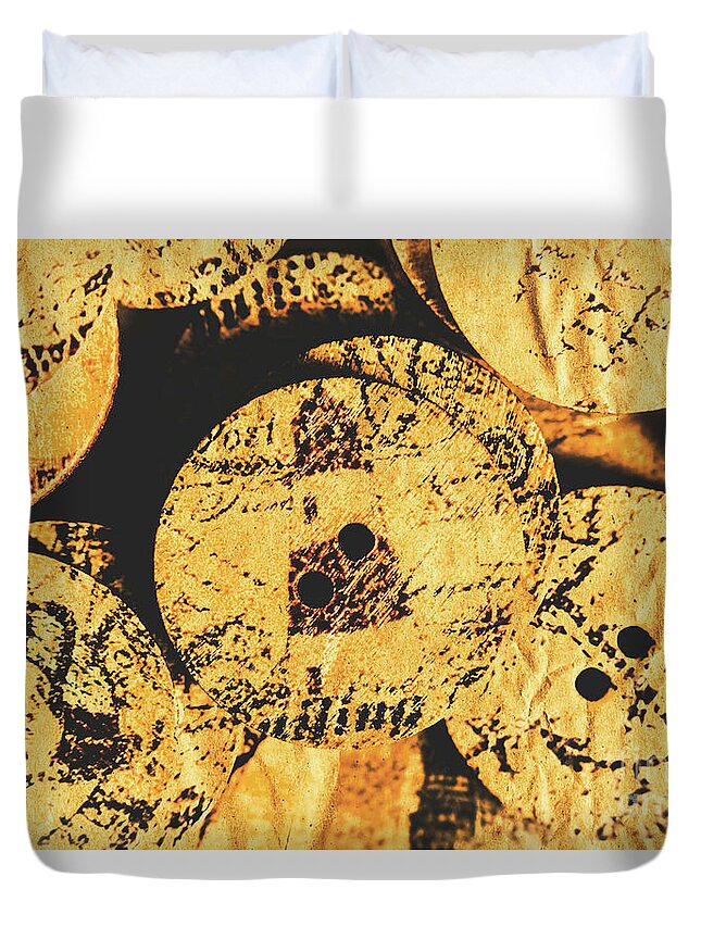 Insignia Duvet Cover featuring the photograph Seaside attachment by Jorgo Photography