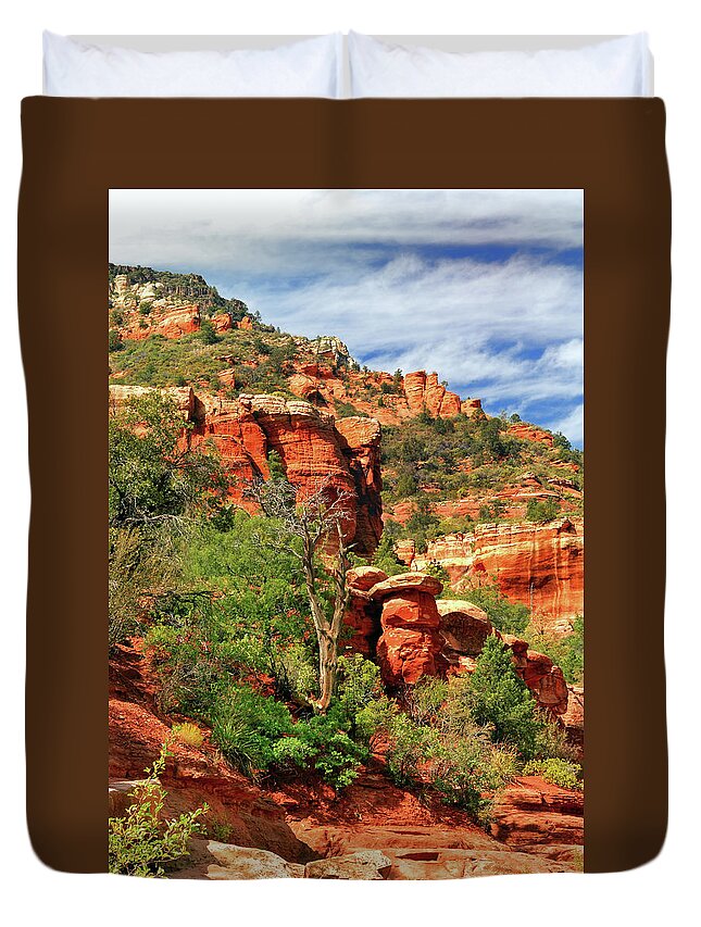 Landscape Duvet Cover featuring the photograph Sedona I by Ron Cline