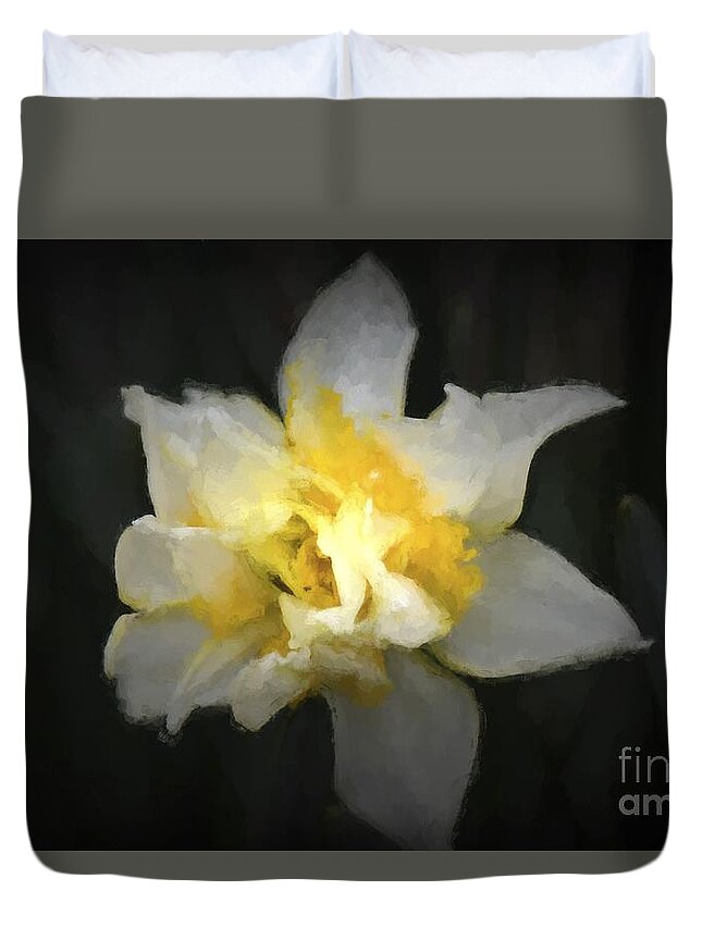 Rose Duvet Cover featuring the photograph Seeking the Light Wall Decor by Barb Dalton