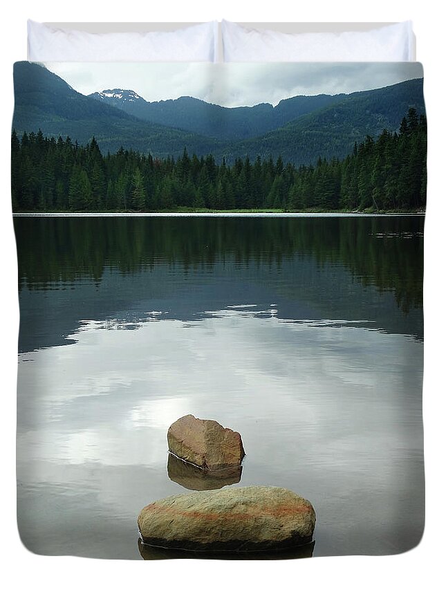 Lost Lake Duvet Cover featuring the photograph Serenity at Lost Lake by David T Wilkinson