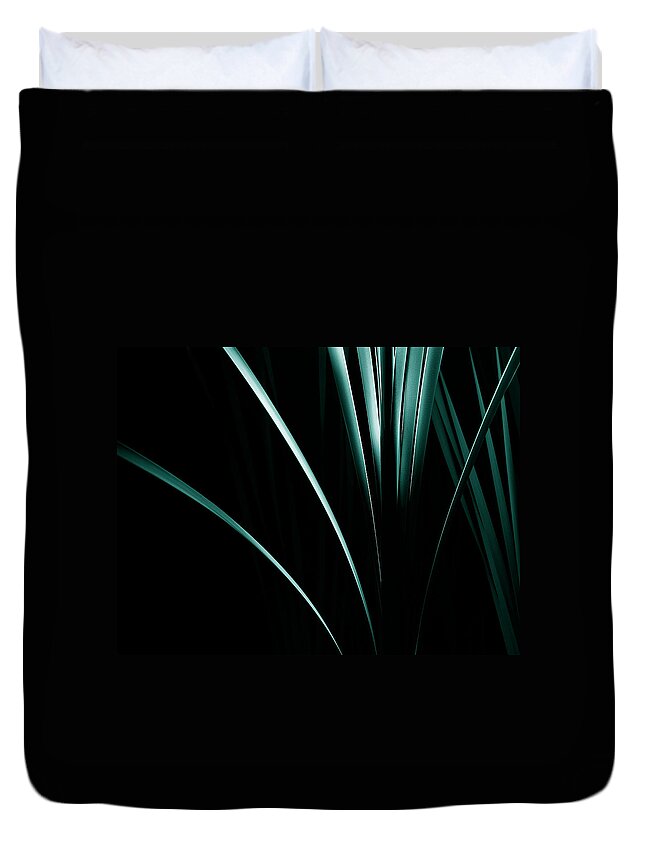 Cattail Duvet Cover featuring the photograph Serenity by Mark Fuller